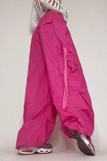 DRAWSTRING CARGO PANTS