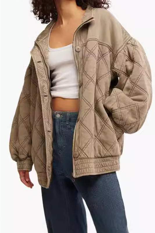 VINTAGE QUILTED OVERSIZED JACKET