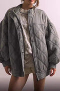 VINTAGE QUILTED OVERSIZED JACKET