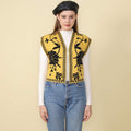 SLEEVELESS DESIGN SEXY SPICE GIRL KNITTED VEST TOP FOR WOMEN