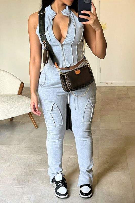 VEST AND SWEATPANTS SET