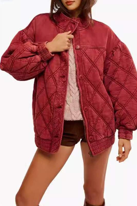 VINTAGE QUILTED OVERSIZED JACKET