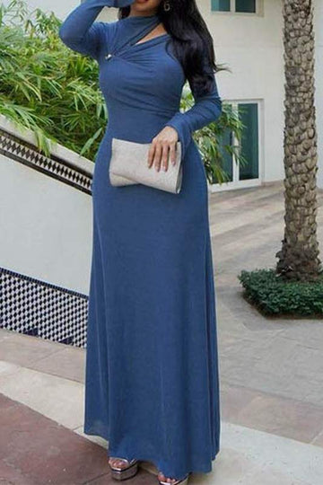 ELEGANT TWIST FRONT MAXI DRESS
