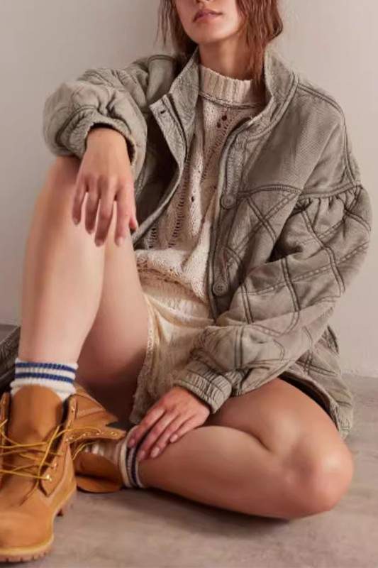 VINTAGE QUILTED OVERSIZED JACKET