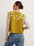 SLEEVELESS DESIGN SEXY SPICE GIRL KNITTED VEST TOP FOR WOMEN