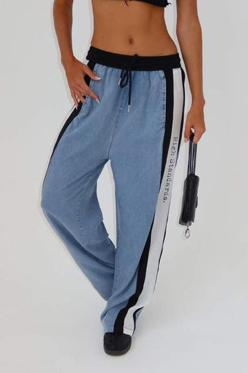 MID WAIST STRIPED PANTS
