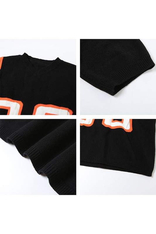 V NECK KNITTED SHIRT