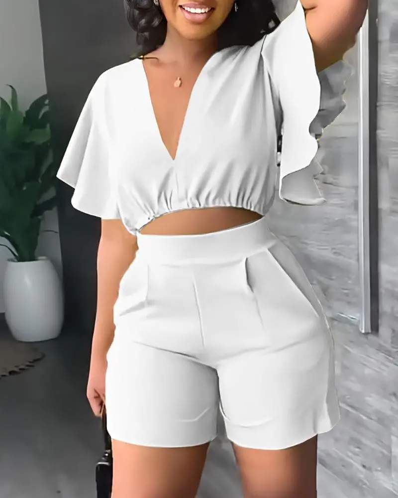 Casual Shorts, Chic Jumpsuit Look