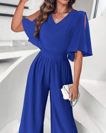 BELL SLEEVE WIDE LEG JUMPSUIT