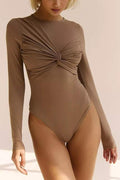 PLEATED BODYSUIT TOP