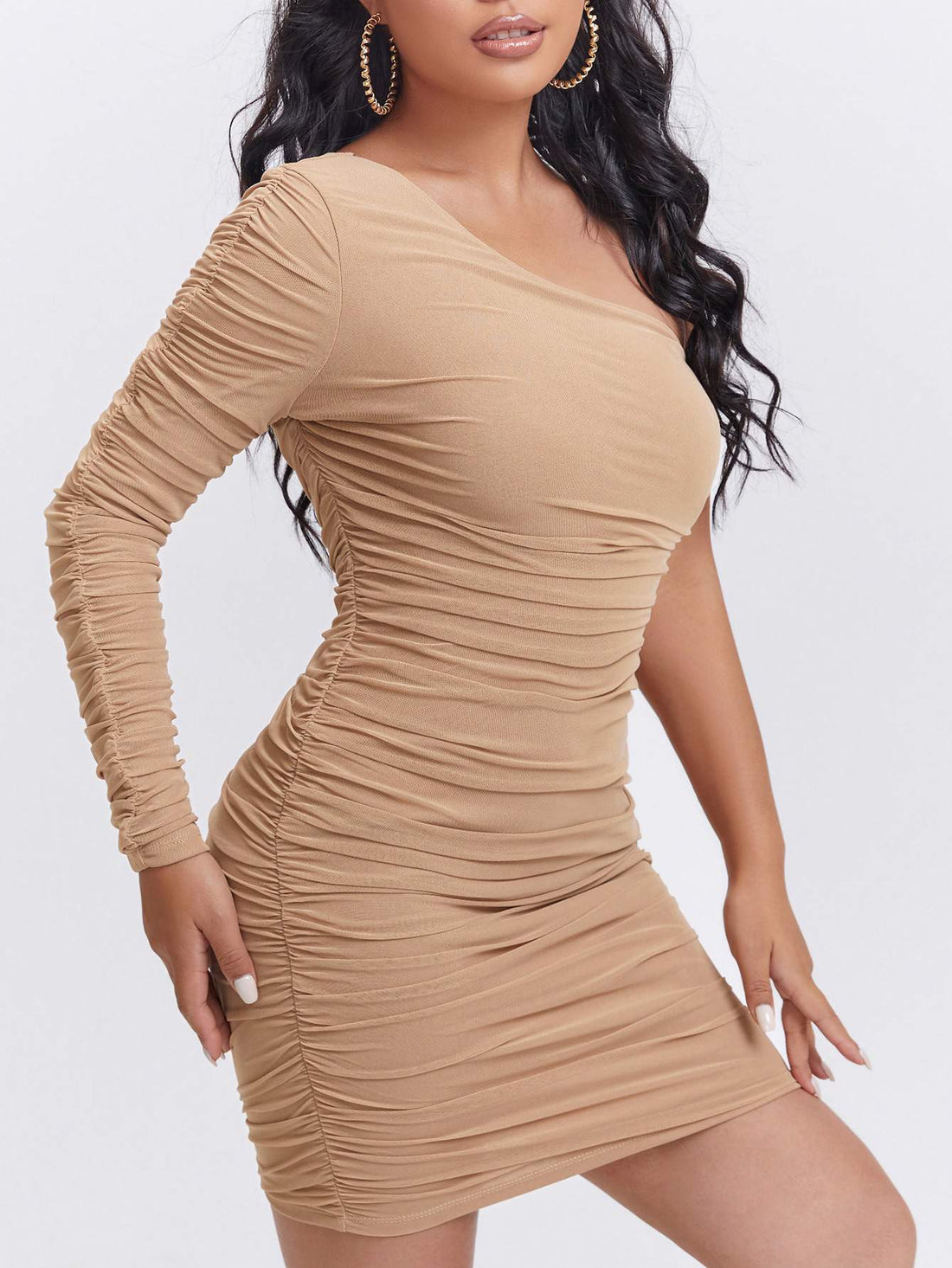 Chic Ruched Mini Dress Style