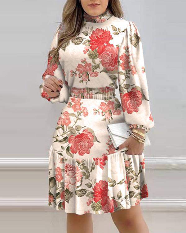 Ruffle Hem Ladies Dress for Fashion Events
