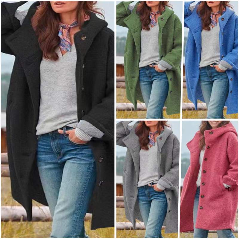  STREET HIPSTER TRENCH  LONG SLEEVE LOOSE  COAT 