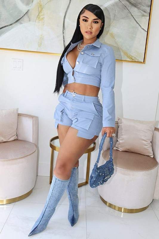 CARGO SHIRT AND SHORTS SET