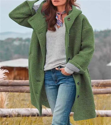  STREET HIPSTER TRENCH  LONG SLEEVE LOOSE  COAT 