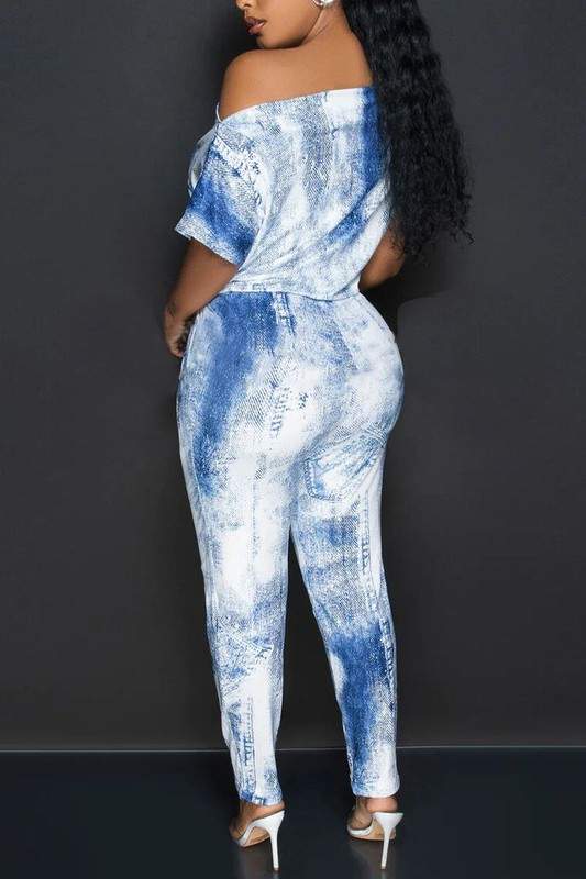 GRAPHIC CASUAL JUMPSUITS