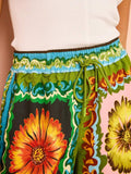 LOOSE CASUAL SHORTS FASHION ALL MATCH DAISY FLOWER LINEN TWO SUIT