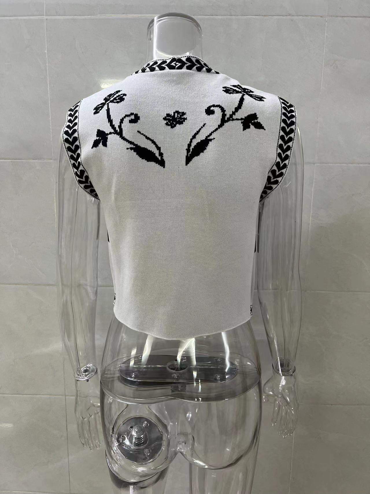 SLEEVELESS DESIGN SEXY SPICE GIRL KNITTED VEST TOP FOR WOMEN