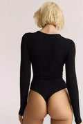 PLEATED BODYSUIT TOP