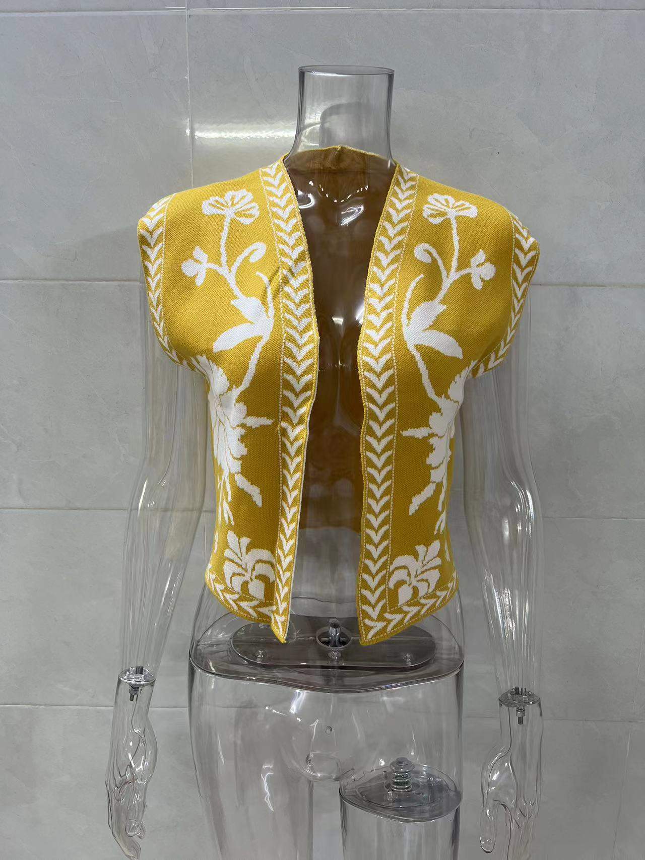 SLEEVELESS DESIGN SEXY SPICE GIRL KNITTED VEST TOP FOR WOMEN
