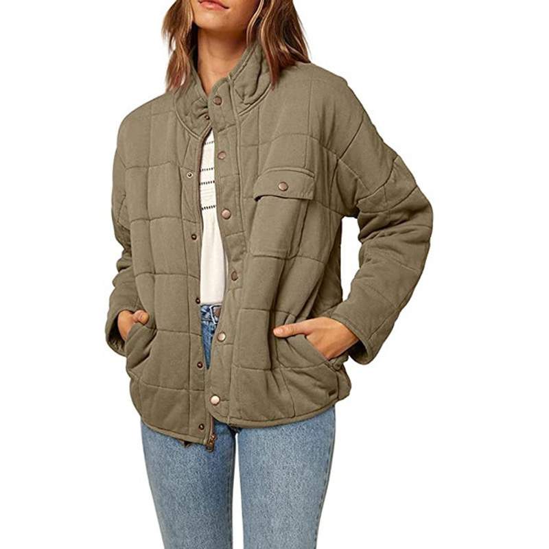 STAND COLLAR LOOSE LIGHTWEIGHT JACKET COAT