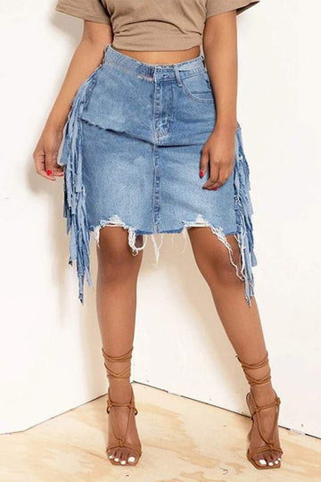 Fashionable Denim Skirt for Summer