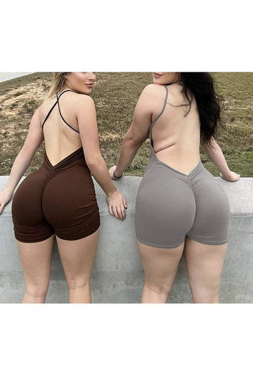 BODYCON BACKLESS CAMI ROMPER