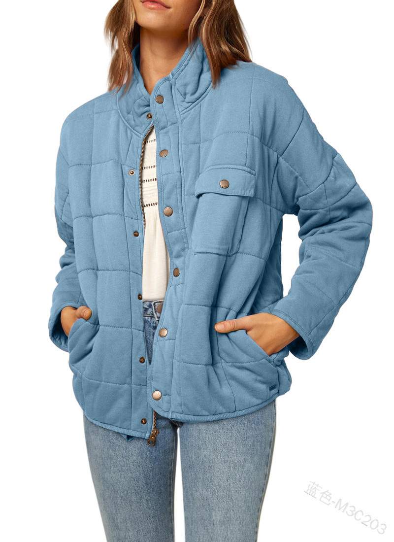 STAND COLLAR LOOSE LIGHTWEIGHT JACKET COAT
