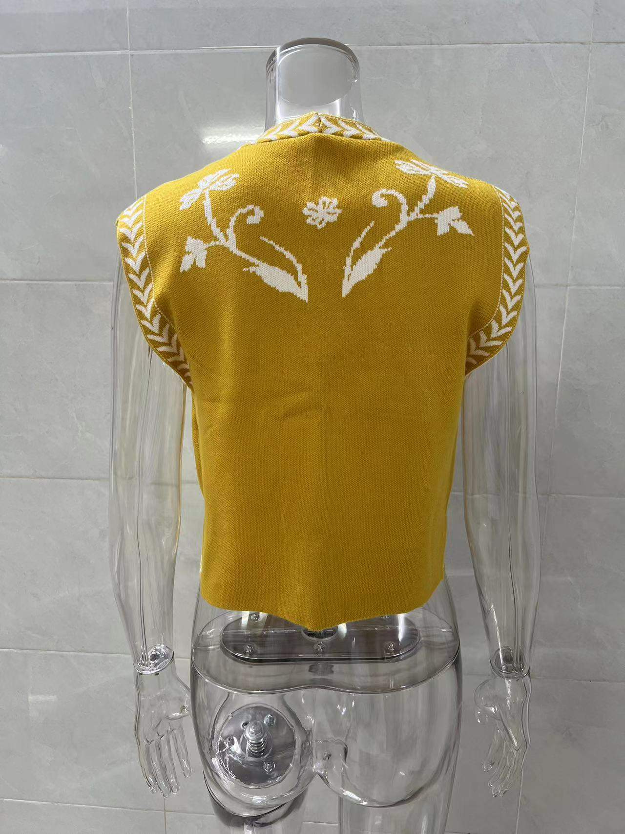 SLEEVELESS DESIGN SEXY SPICE GIRL KNITTED VEST TOP FOR WOMEN