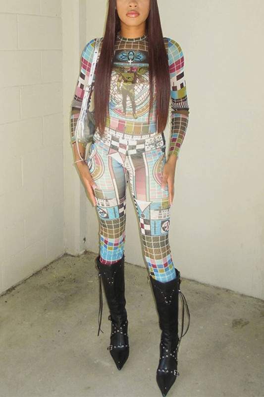 GRAPHIC SHIRT AND TIGHTS SET