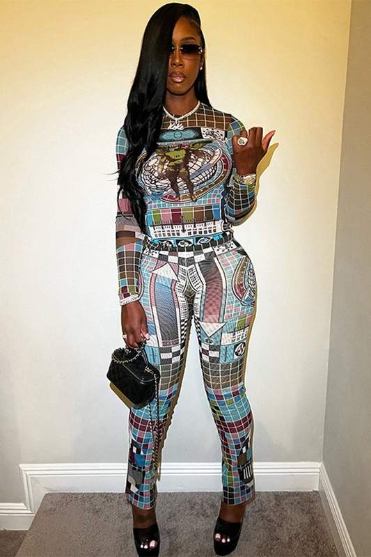 GRAPHIC SHIRT AND TIGHTS SET