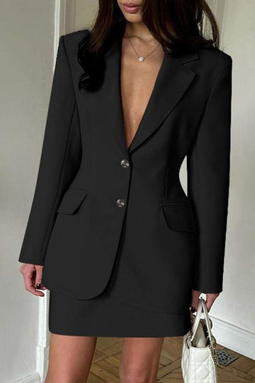 CHIC BLAZER MINI DRESS