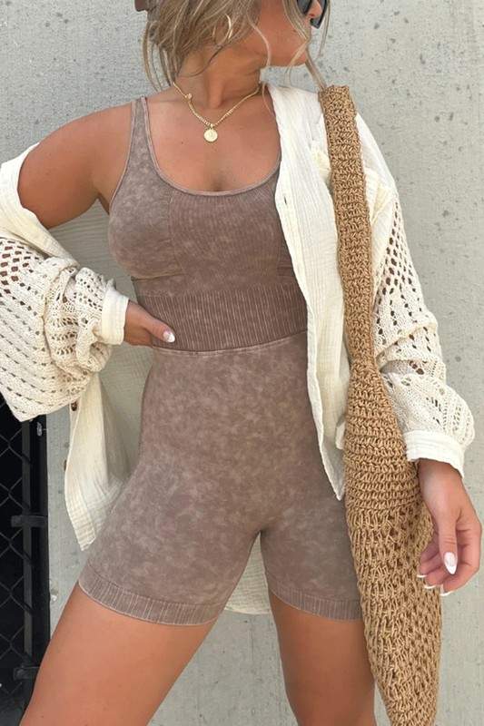 SLEEVELESS BODYCON JUMPSUIT