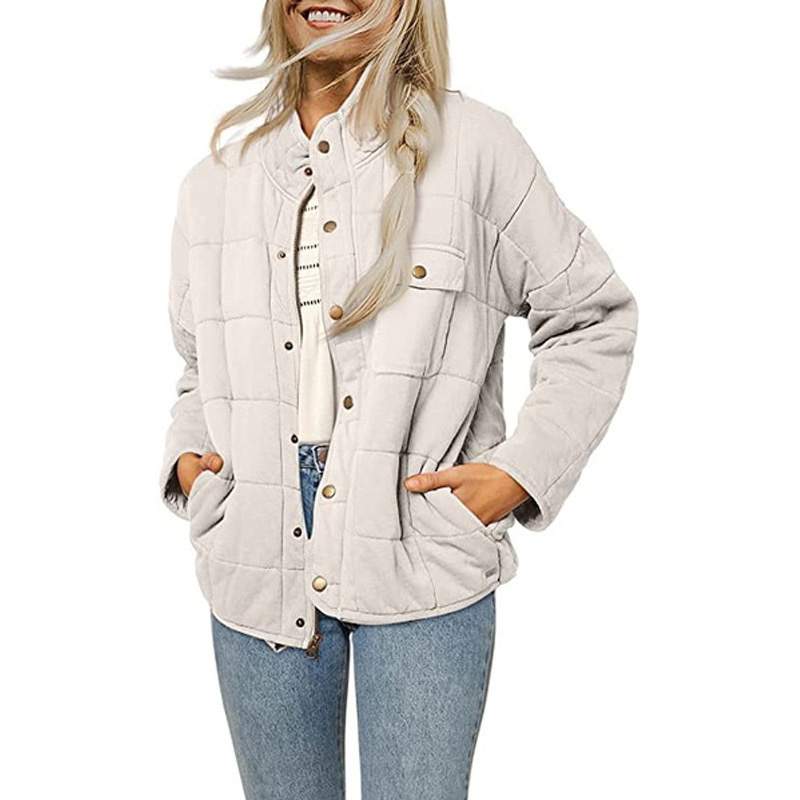 STAND COLLAR LOOSE LIGHTWEIGHT JACKET COAT