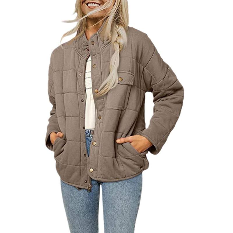 STAND COLLAR LOOSE LIGHTWEIGHT JACKET COAT