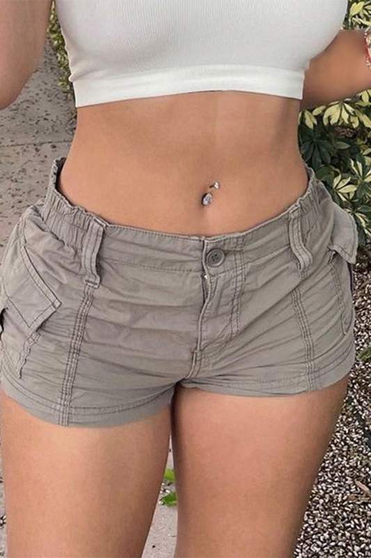 LOW WAIST CARGO SHORTS