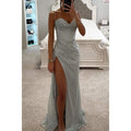 PARTY SLING DRESS  LOOSE  SPLIT  