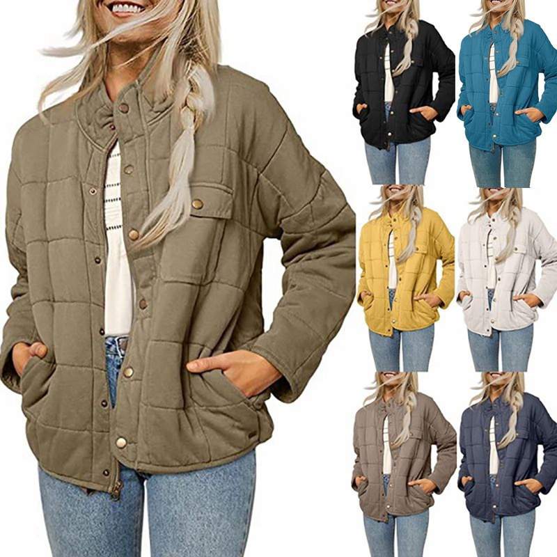 STAND COLLAR LOOSE LIGHTWEIGHT JACKET COAT