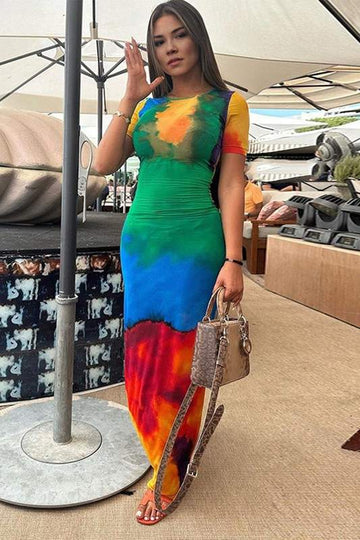 TIE DYE LONG DRESS