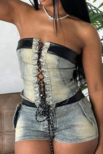 TIE DENIM CASUAL SETS
