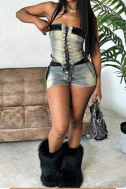 TIE DENIM CASUAL SETS