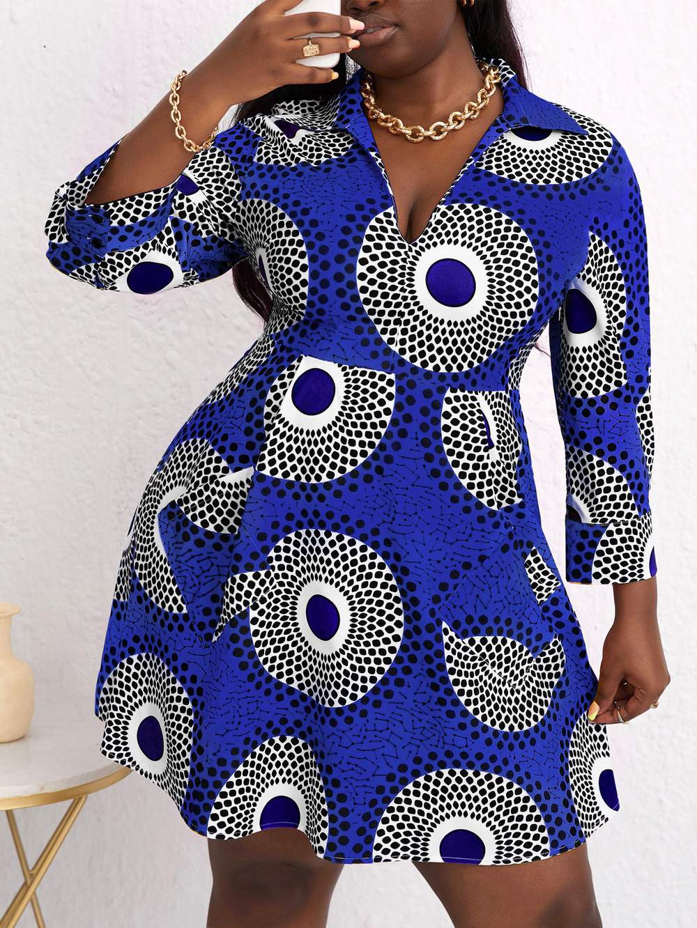 Printed Summer Dress for Plus Size