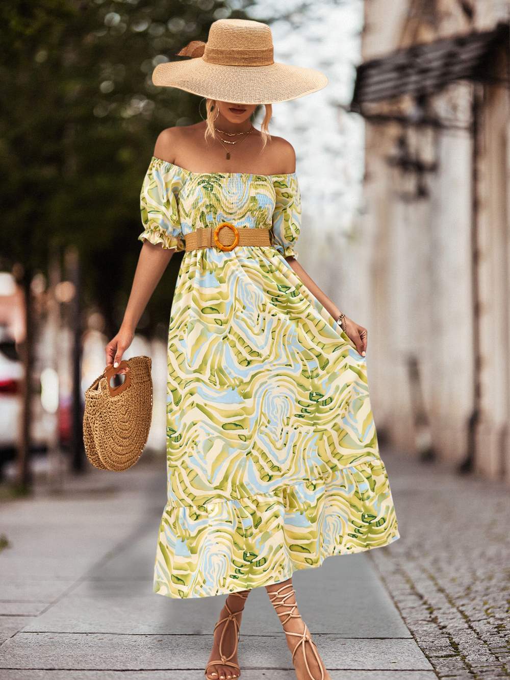 dress off shoulder Casual Daily Party