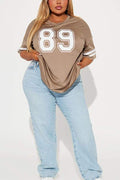 V NECK OVERSIZED T SHIRTS