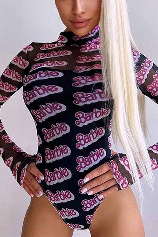 BARBIE MESH BODYSUIT TOP