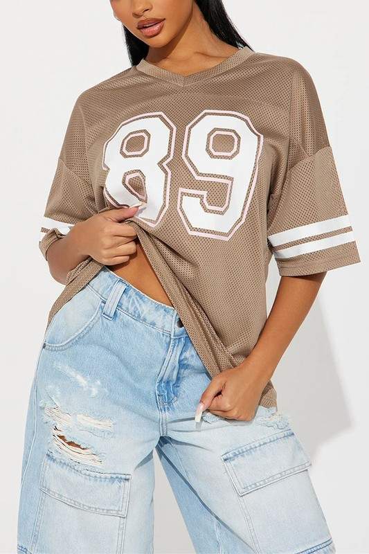 V NECK OVERSIZED T SHIRTS