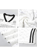 SHEER LACE V NECK JERSEYS