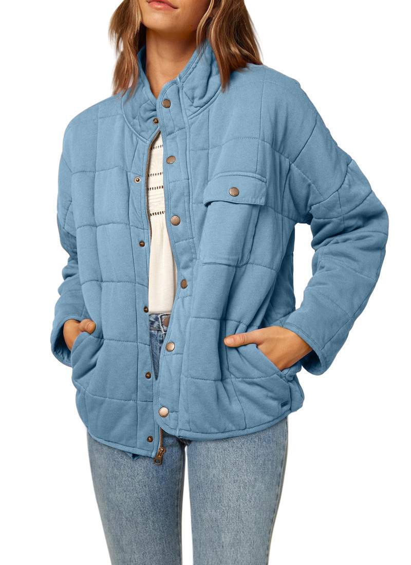 STAND COLLAR LOOSE LIGHTWEIGHT JACKET COAT
