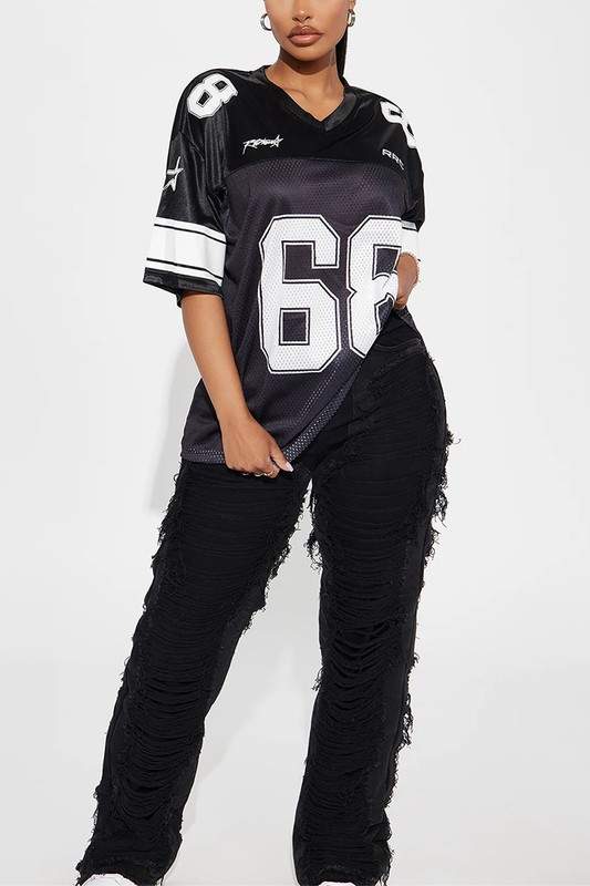 V NECK OVERSIZED T SHIRTS