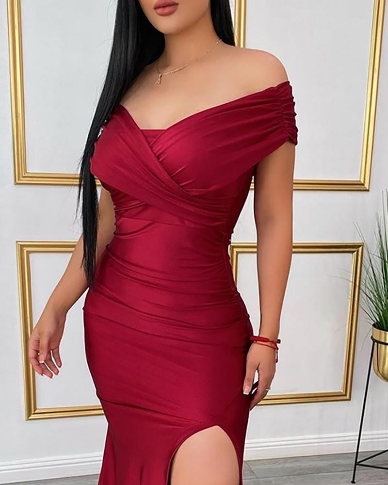 Off-Shoulder Bodycon Dress